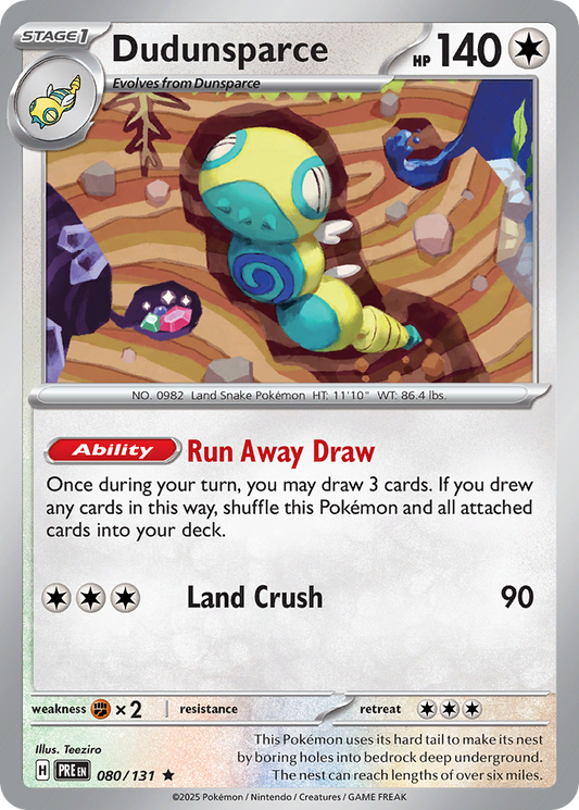 Dudunsparce (Pokeball) (Prismatic Evolutions #80) 🇺🇸