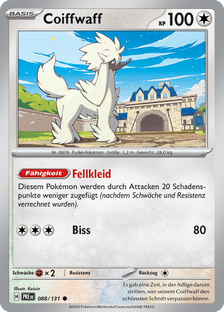 Coiffwaff (Pokeball) (Prismatic Evolutions #88) 🇨🇭🇩🇪