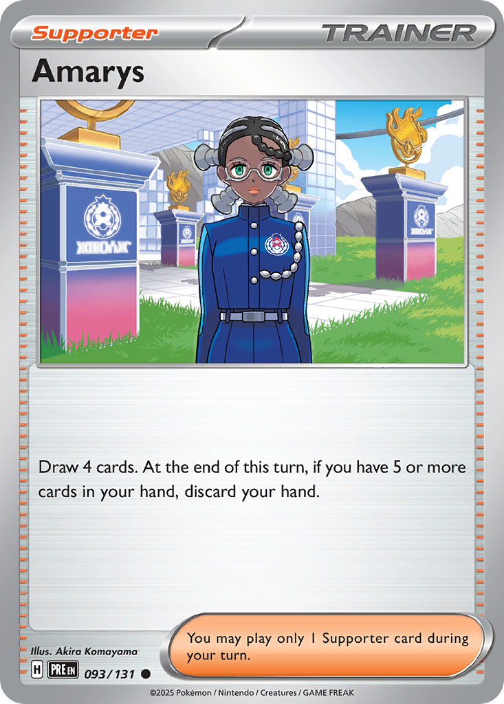 Amarys (Pokeball) (Prismatic Evolutions #93) 🇺🇸