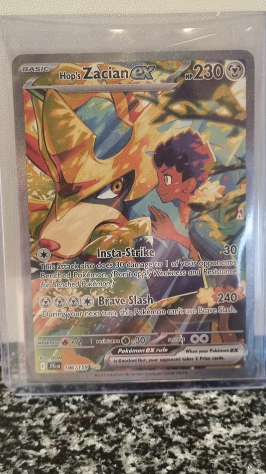 Hop's Zacian ex (Journey Together #186) 🇺🇸 (Alt)