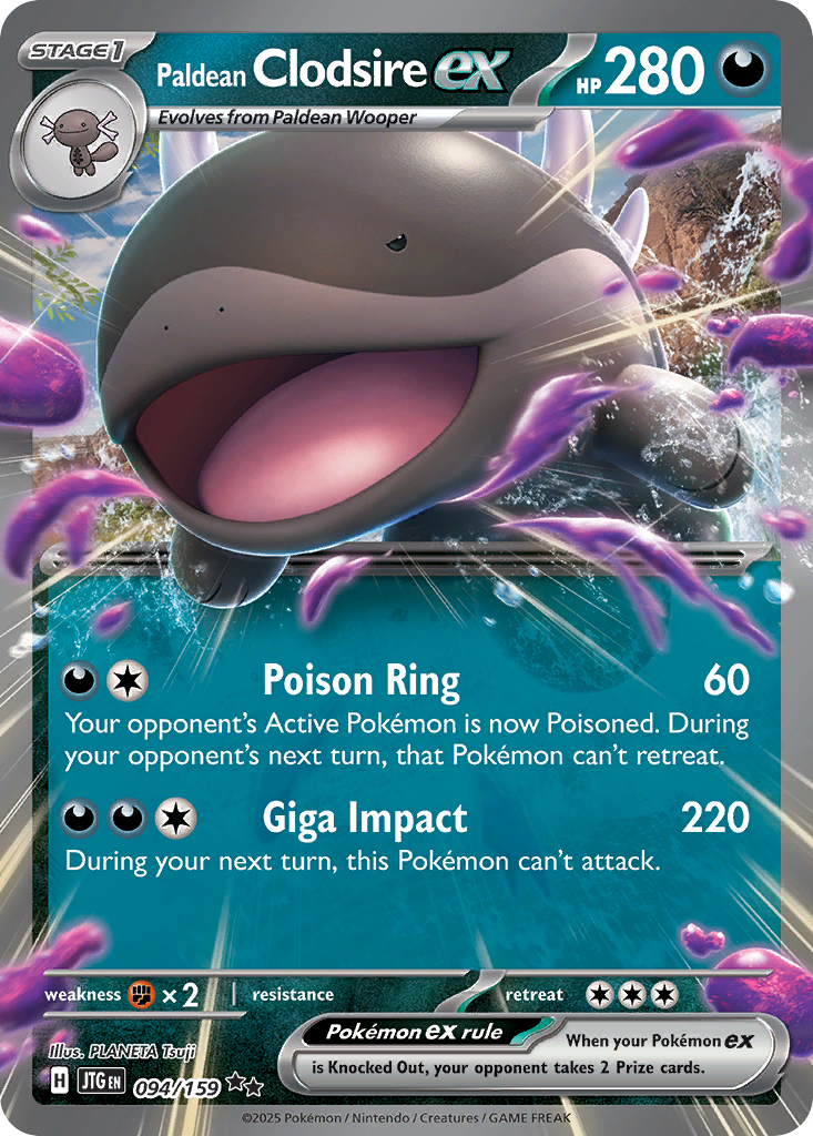Paldean Clodsire ex (Journey Together #94) 🇺🇸