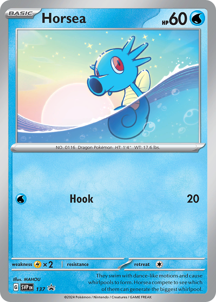 Horsea (Cosmo Holo) (SV Black Star Promos #137) 🇺🇸