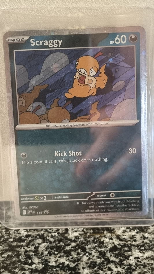 Scraggy (Promo) (SV Black Star Promos #186) 🇺🇸 (Alt)
