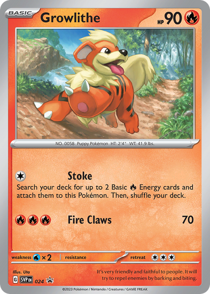 Growlithe (Cosmo Holo) (SV Black Star Promos #24) 🇺🇸