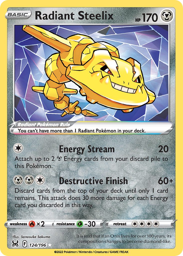 Radiant Steelix (Lost Origin #124) 🇺🇸