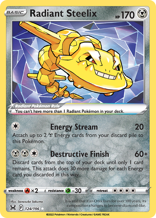 Radiant Steelix (Lost Origin #124) 🇺🇸