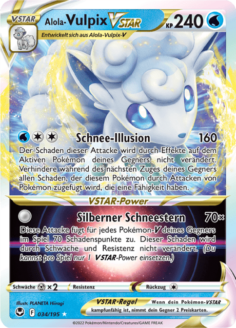 Alola-Vulpix VSTAR (Silver Tempest #34) 🇨🇭🇩🇪