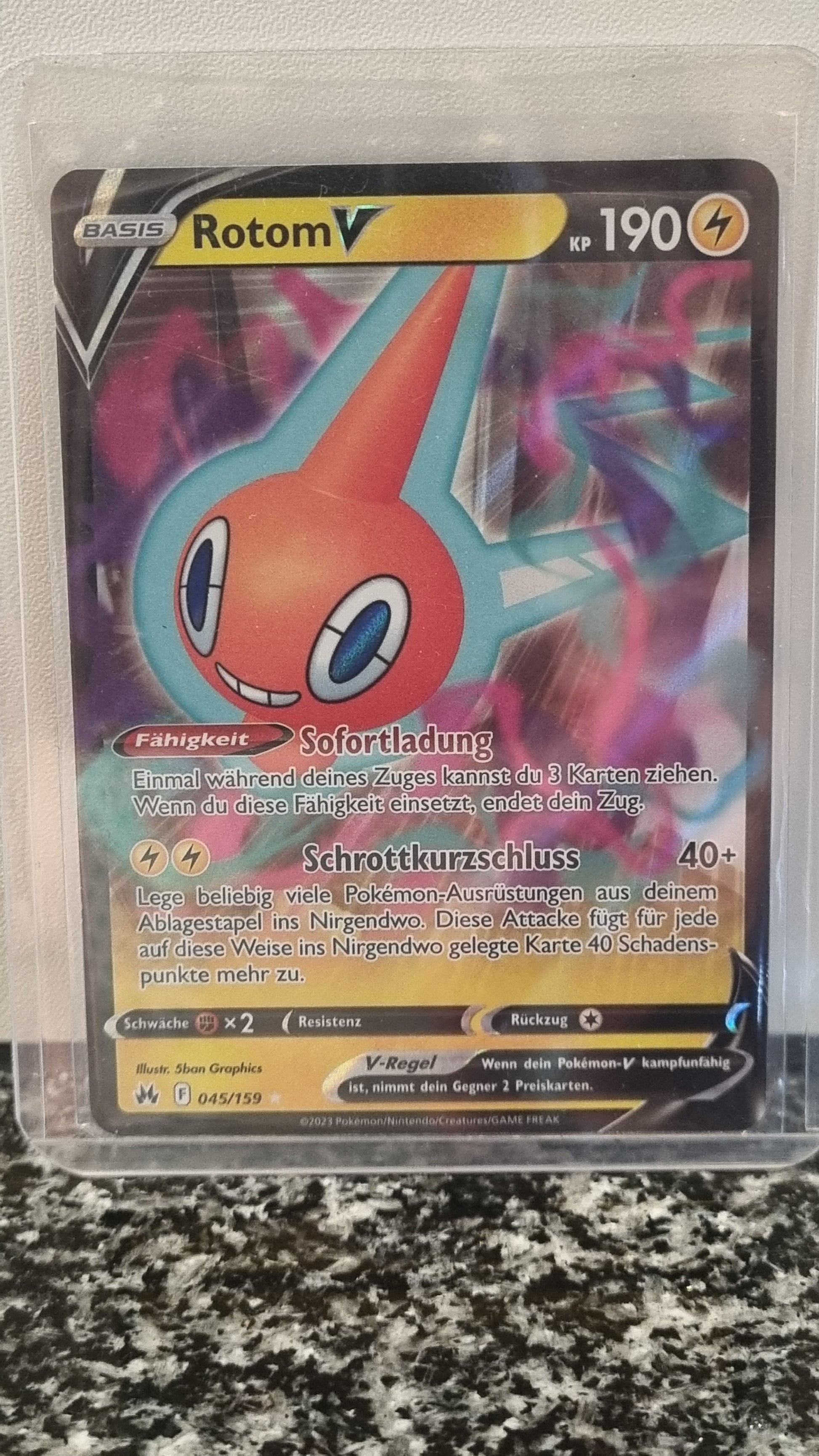Rotom V (Crown Zenith #45) 🇨🇭🇩🇪 (Alt)
