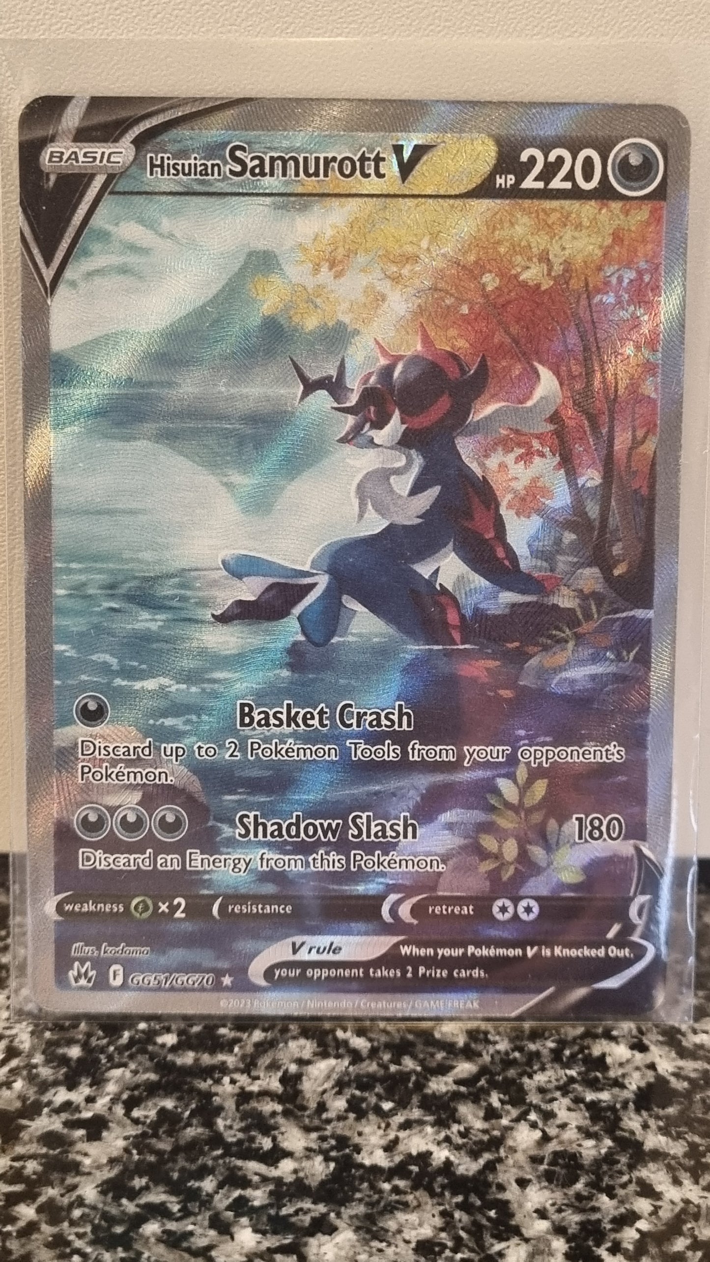 Hisuian Samurott V (Crown Zenith Galarian Gallery #GG51) 🇺🇸 (Alt)