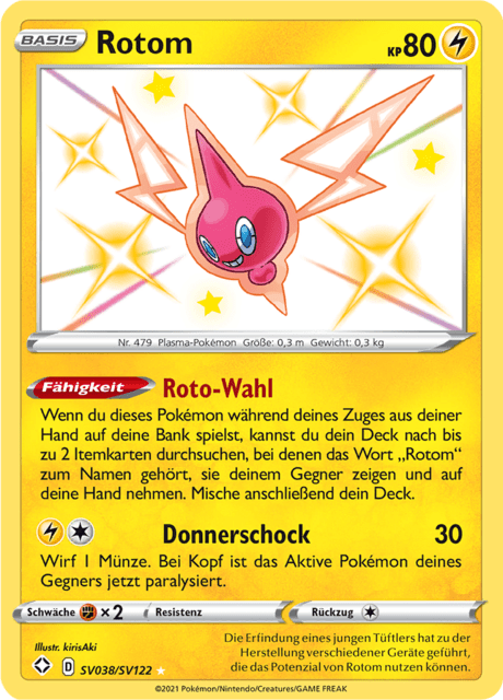 Rotom (Shining Fates Shiny Vault #038) 🇨🇭🇩🇪