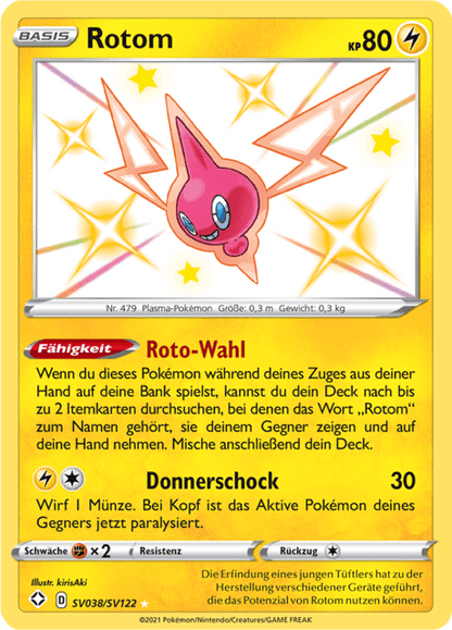 Rotom (Shining Fates Shiny Vault #038) 🇨🇭🇩🇪