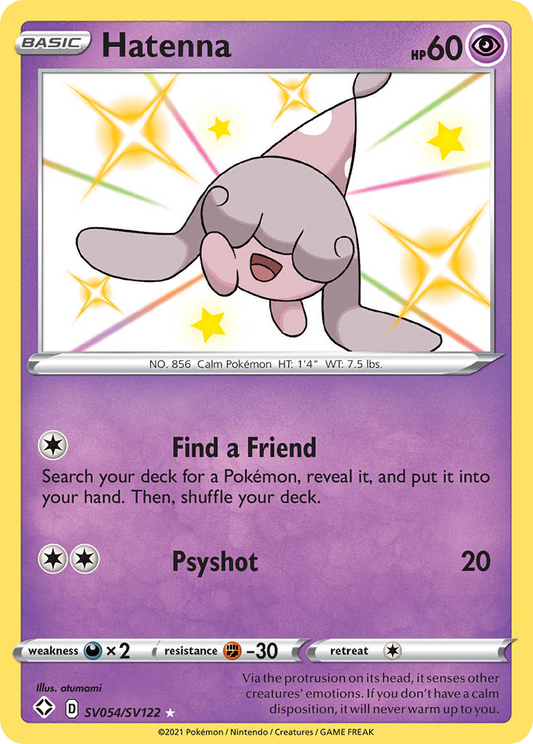 Hatenna (Shining Fates Shiny Vault #054) 🇺🇸