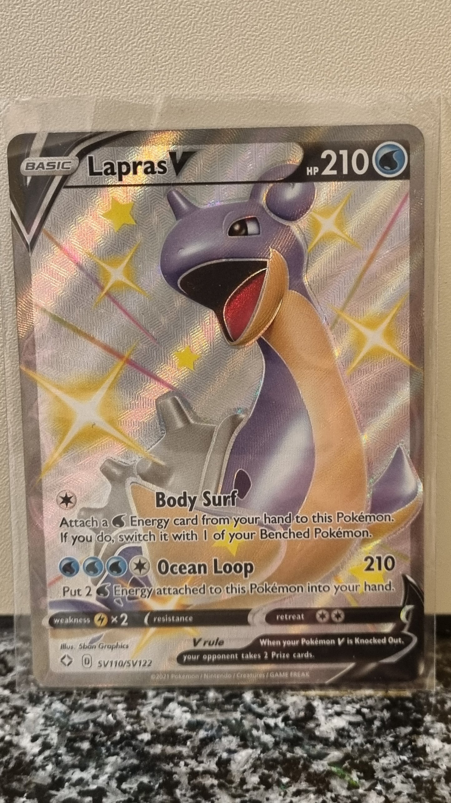 Lapras V (Shining Fates Shiny Vault #110) 🇺🇸 (Alt)