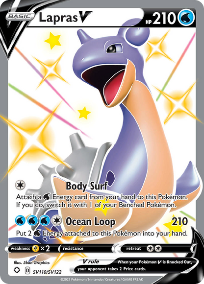 Lapras V (Shining Fates Shiny Vault #110) 🇺🇸
