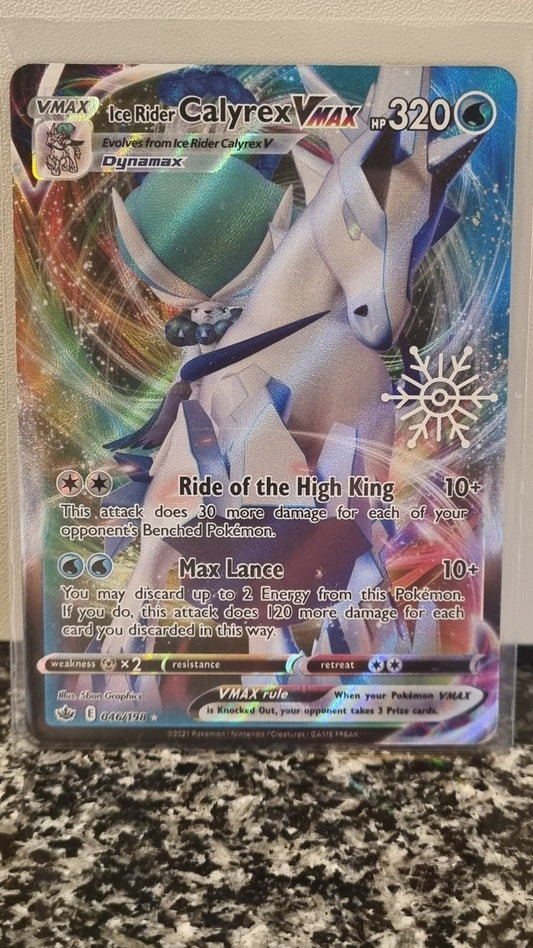 Ice Rider Calyrex VMAX (Snowflake Stamp) (Chilling Reign #46) 🇺🇸 (Alt)