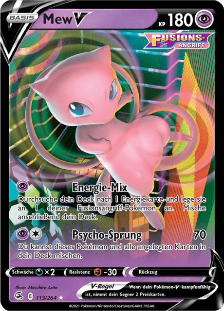 Mew V (Fusion Strike #113) 🇨🇭🇩🇪