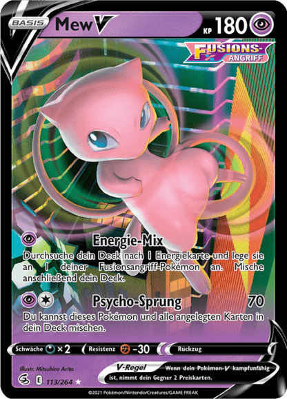 Mew V (Fusion Strike #113) 🇨🇭🇩🇪