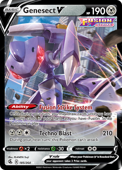 Genesect V (Fusion Strike #185) 🇺🇸