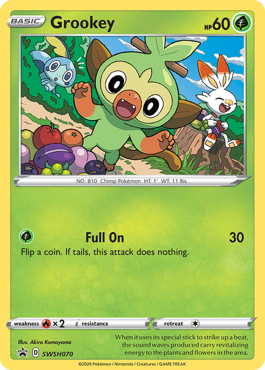 Grookey (SWSH Black Star Promos #070) 🇺🇸