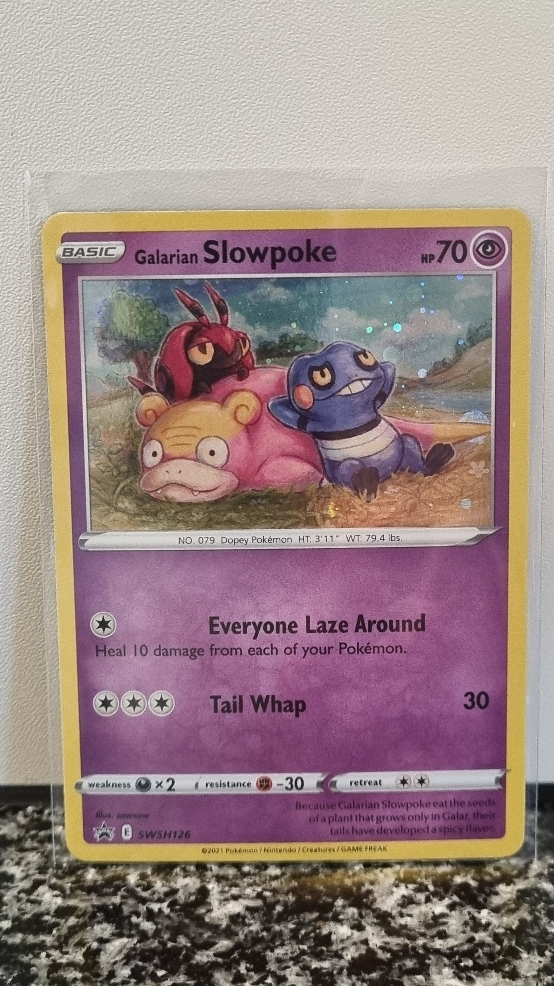 Galarian Slowpoke (SWSH Black Star Promos #126) 🇺🇸 (Alt)