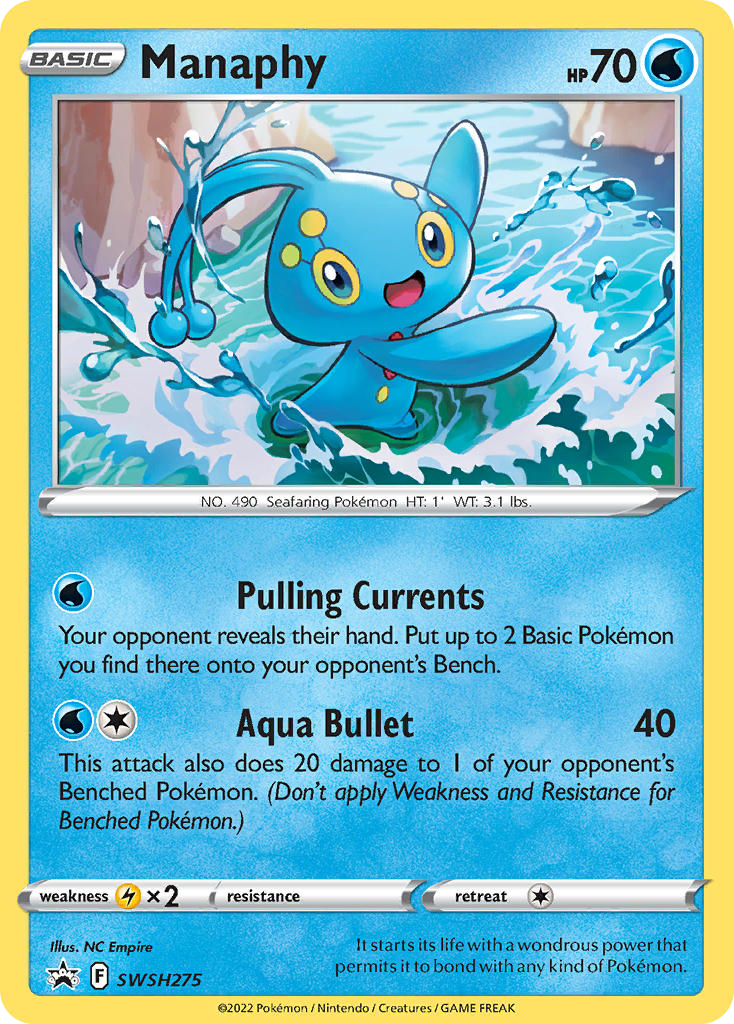 Manaphy (SWSH Black Star Promos #275) 🇺🇸