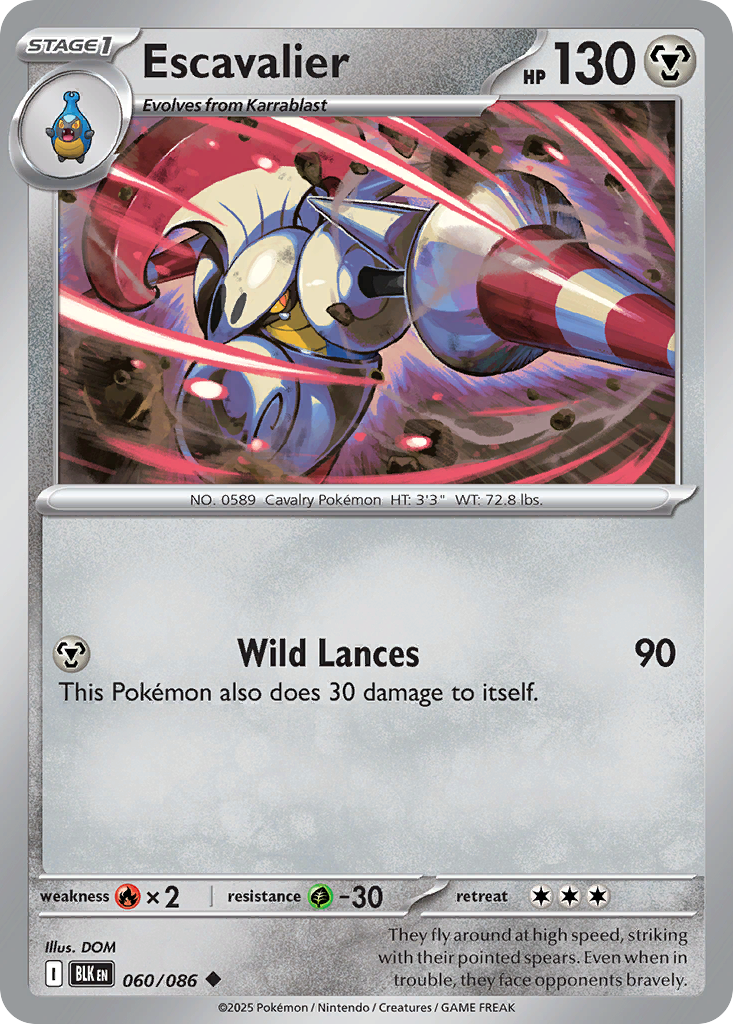 Escavalier (Pokeball) (Black Bolt #60) 🇺🇸