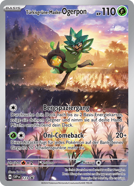 Türkisgrüne-Maske-Ogerpon (Sealed) — SVP #123 Pokémon Card