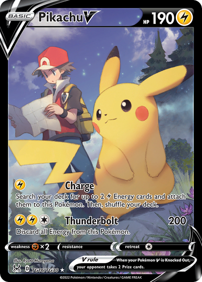 Pikachu V - Lost Origin (Ultra Rare) [LOR-TG16]