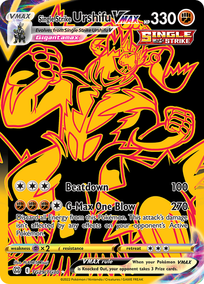 Single Strike Urshifu VMAX - Brilliant Stars (Secret Rare) [BRS-TG29]