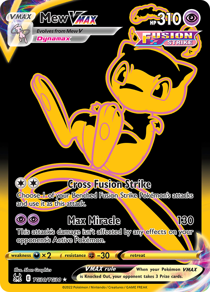 Mew VMAX - Lost Origin (Secret Rare) [LOR-TG30]