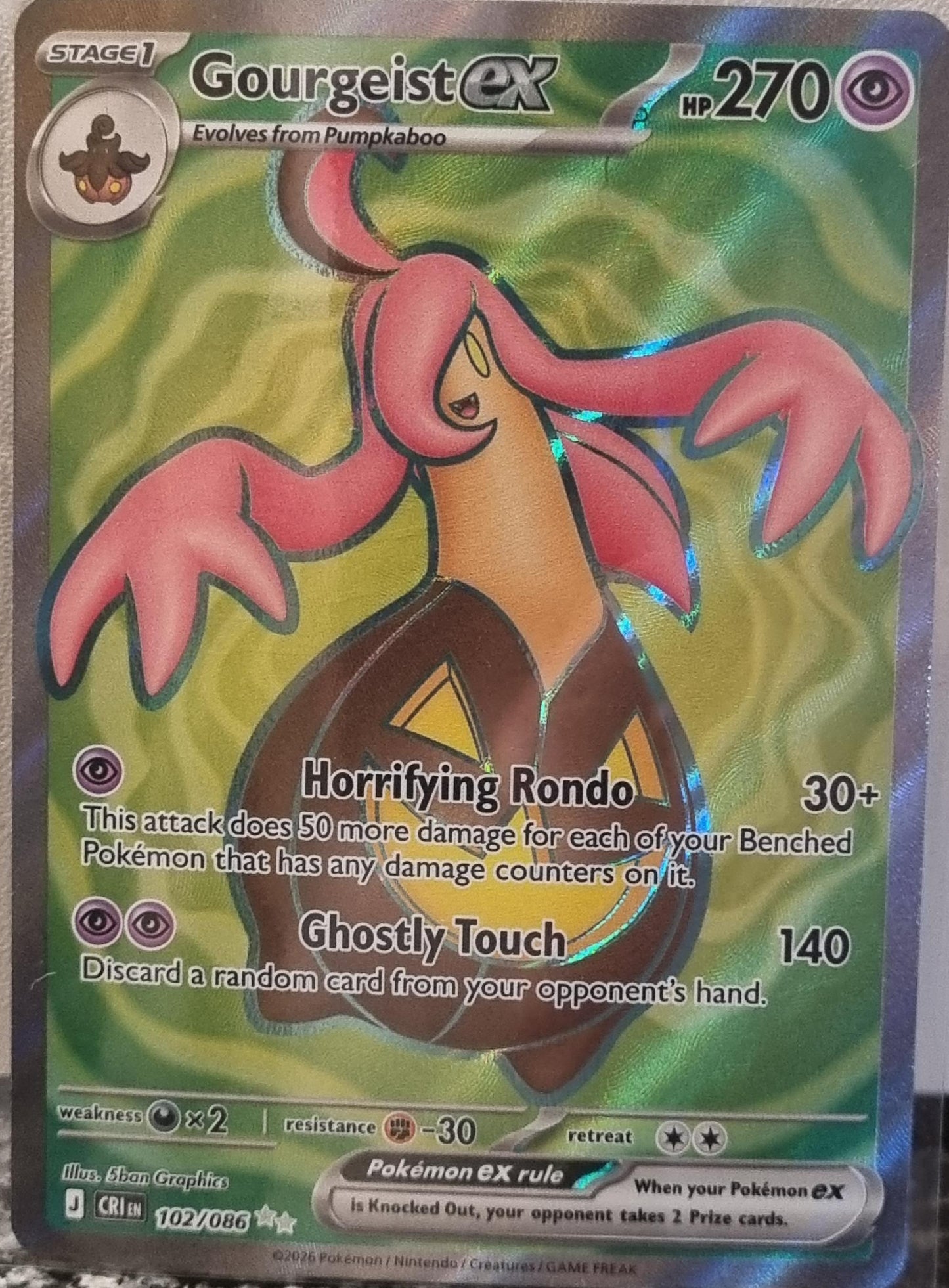 Gourgeist ex - Chaos Rising (Ultra Rare) [CRI-102]