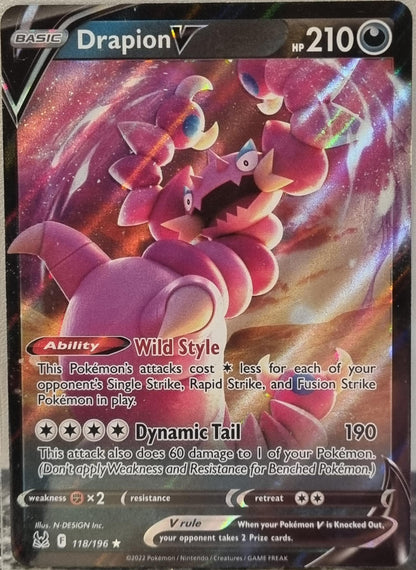 Drapion V - Lost Origin (Ultra Rare) [LOR-118]