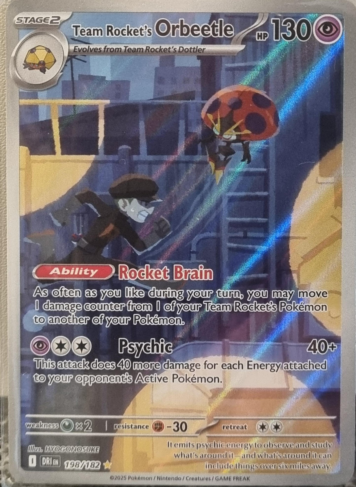 Team Rocket's Orbeetle - Destined Rivals (Illustration Rare) [DRI-198]