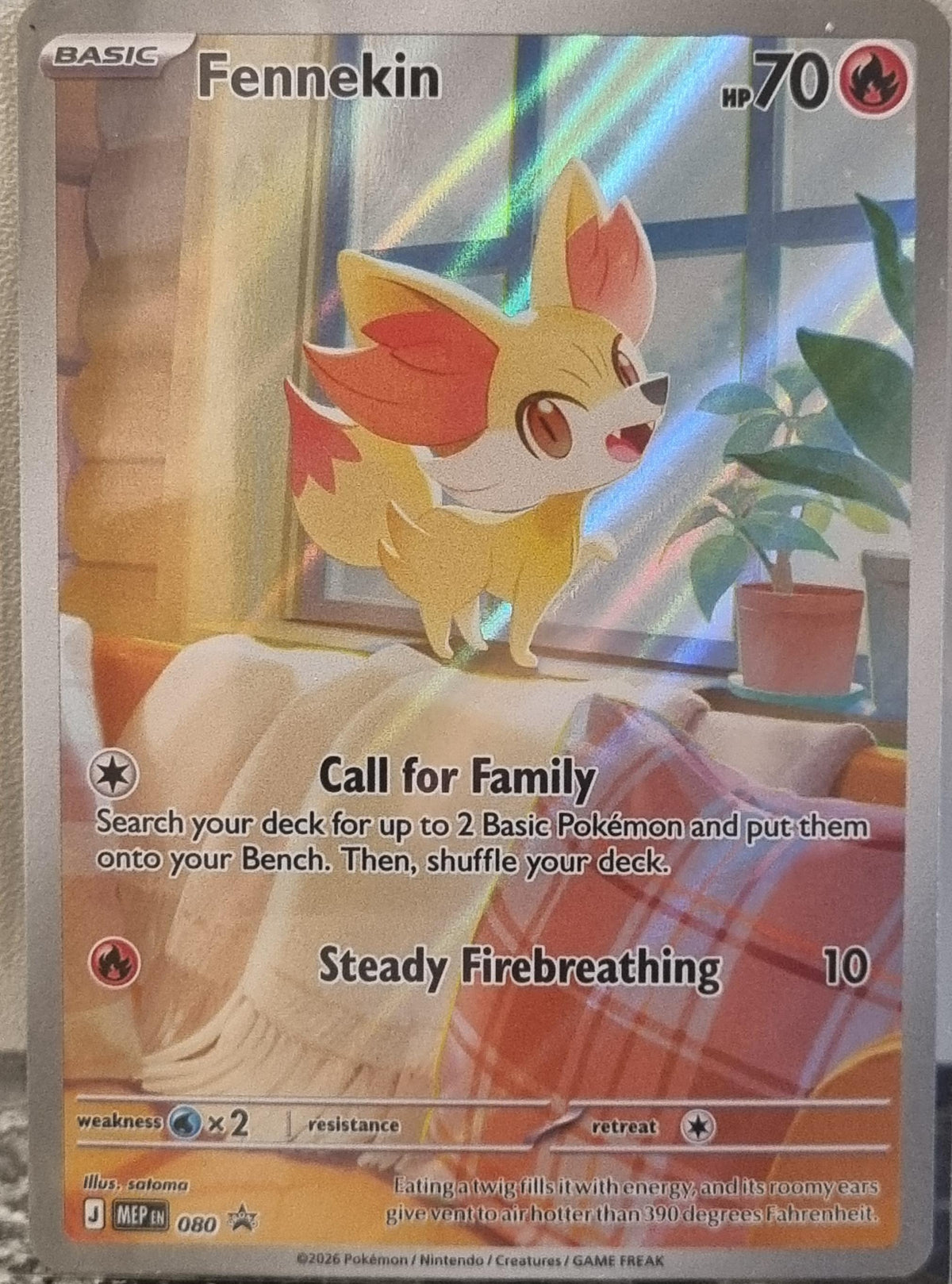 Fennekin - MEP Black Star Promos (Promo) [MEP-080]
