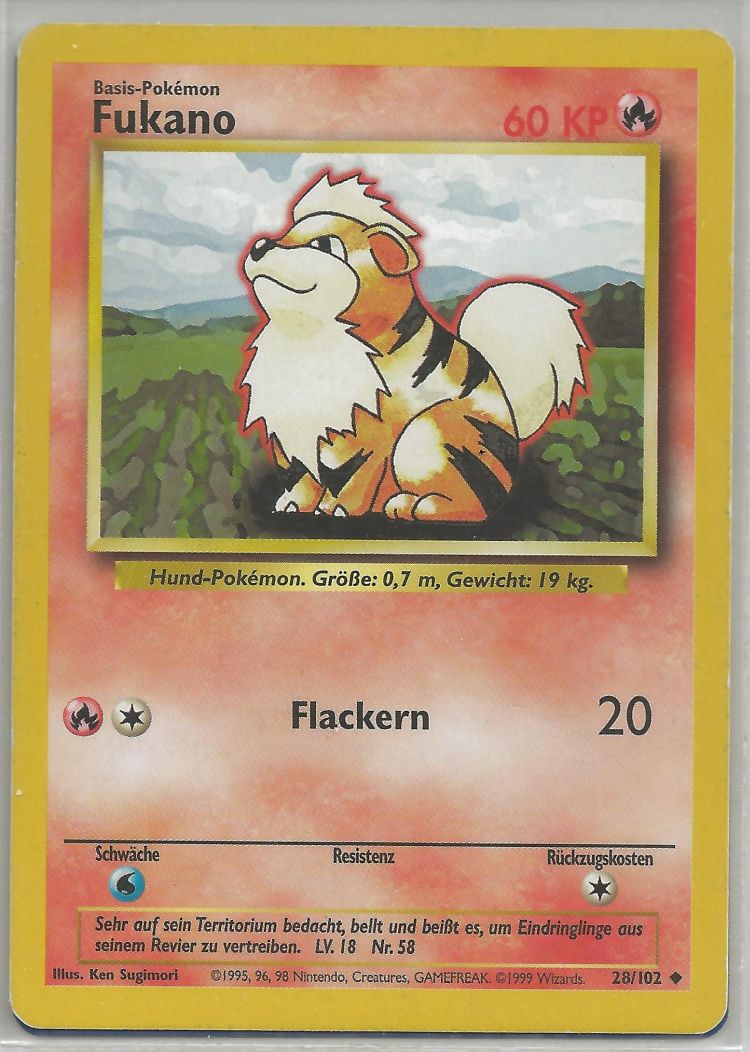 Growlithe - Base Set (Uncommon) [BS-28]