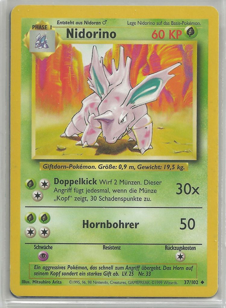 Nidorino - Base Set (Uncommon) [BS-37]
