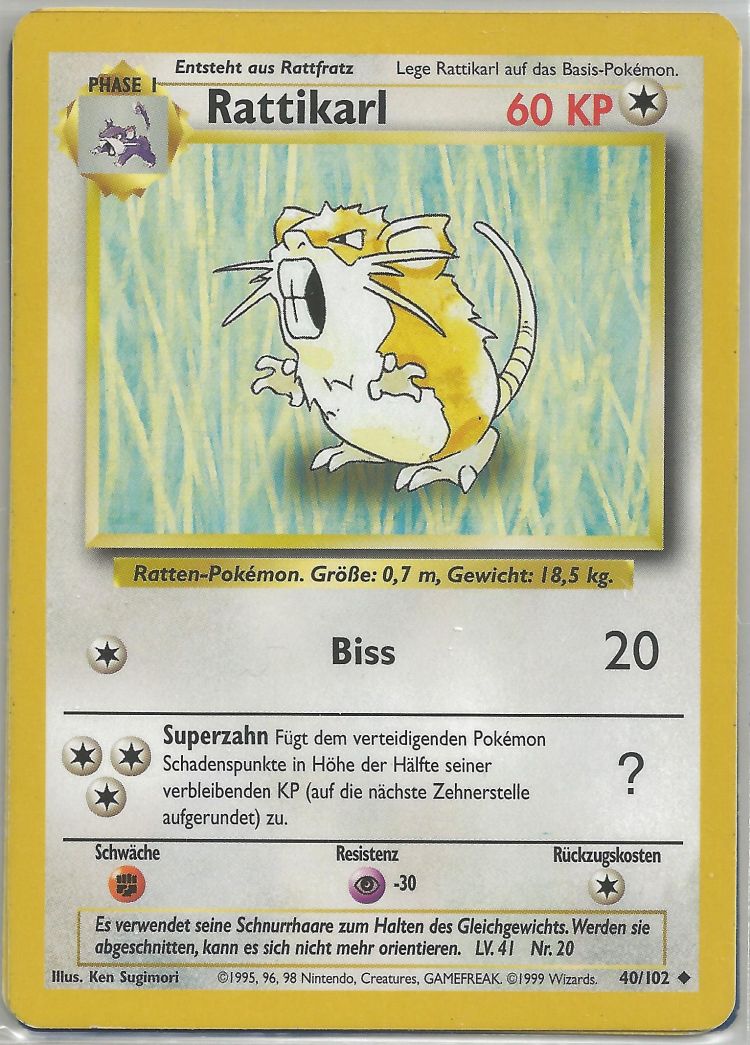 Raticate - Base Set (Uncommon) [BS-40]