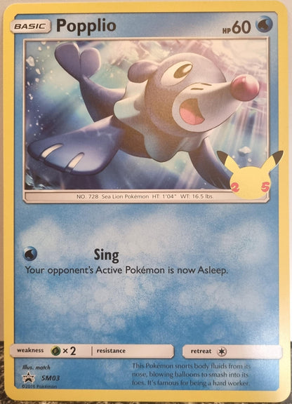 Popplio - SM Black Star Promos (Oversized) [SM-03]