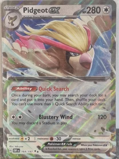 Pidgeot ex - Obsidian Flames (Double Rare) [OBF-164]