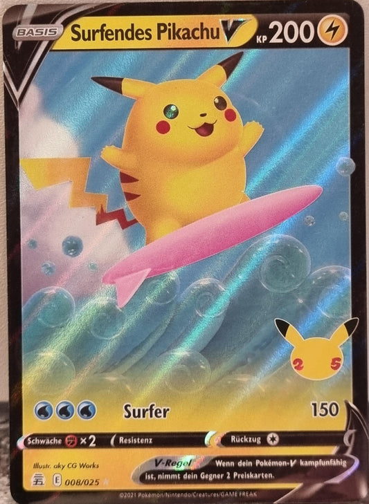 Surfing Pikachu V - Celebrations (Ultra Rare) [CEL-008]