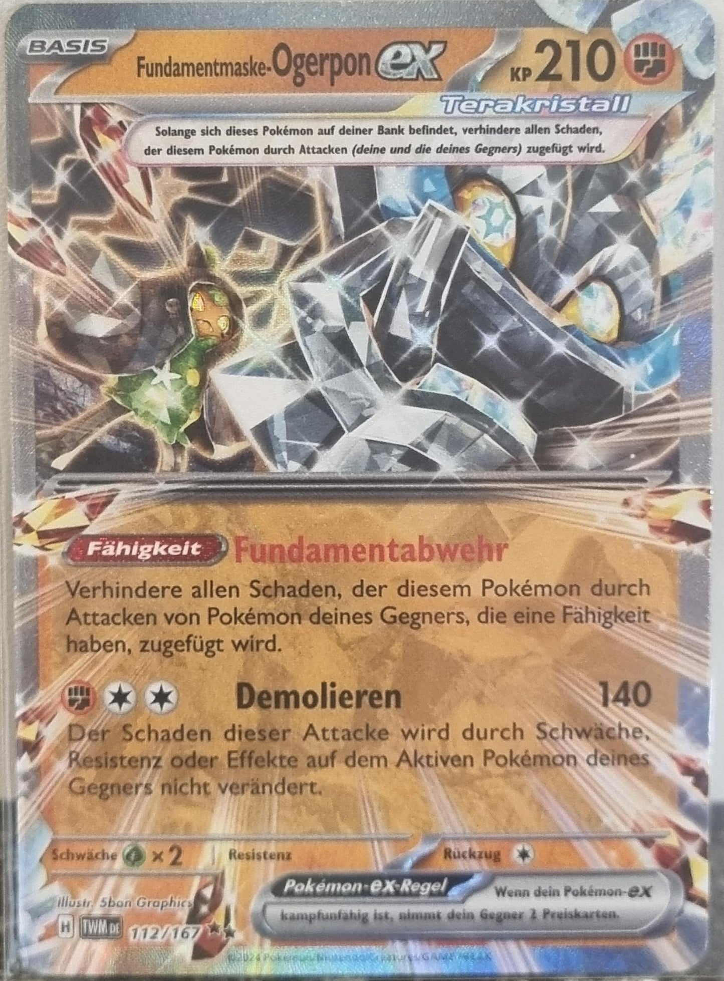 Cornerstone Mask Ogerpon ex - Twilight Masquerade (Double Rare) [TWM-112]
