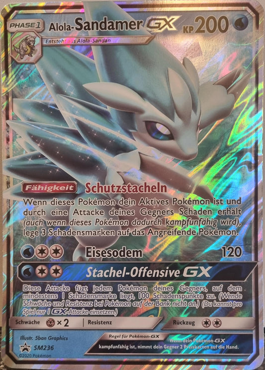 Alolan Sandslash GX - SM Black Star Promos (Oversized) [SM-236]