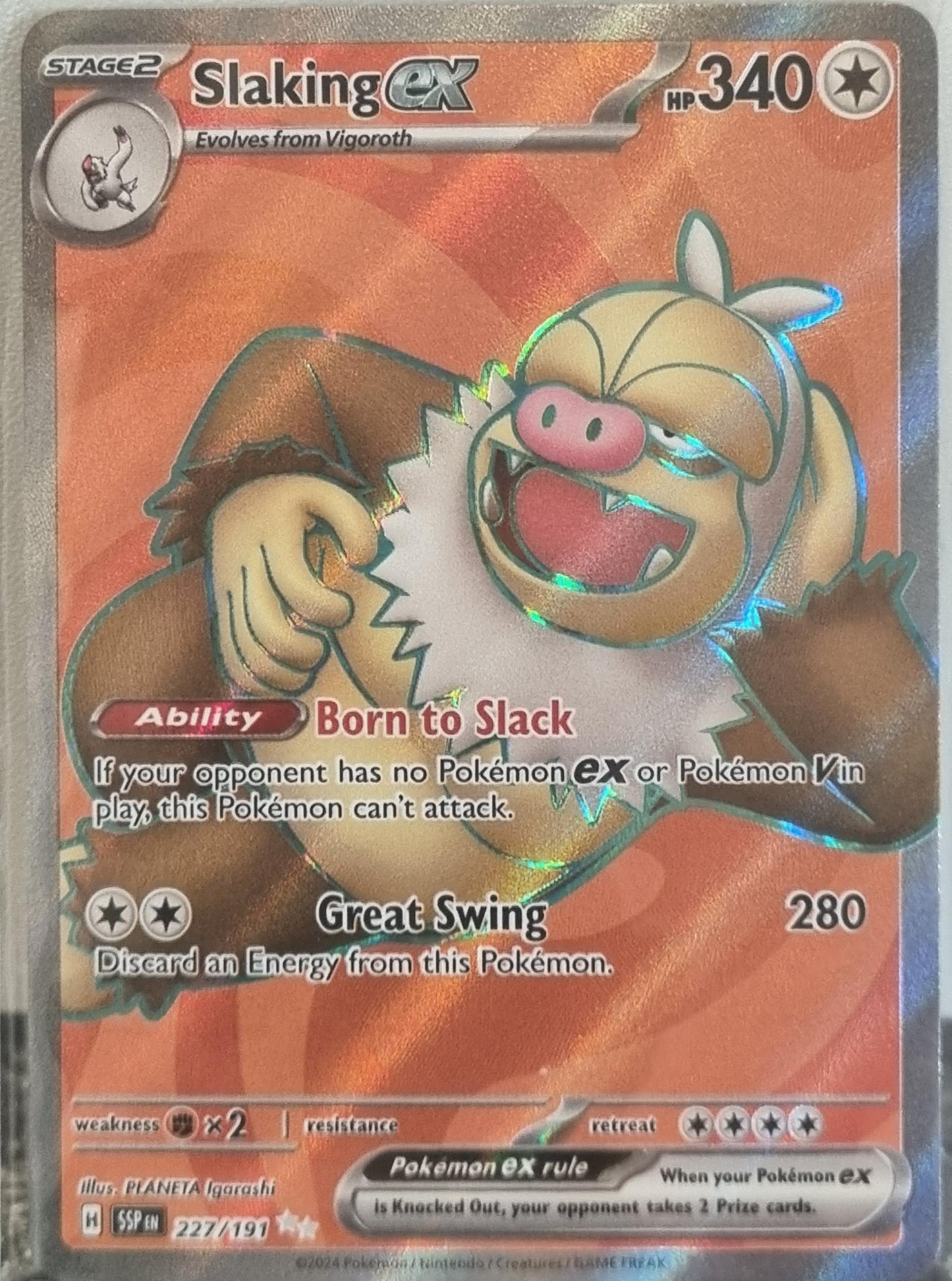 Slaking ex - Surging Sparks (Ultra Rare) [SSP-227]