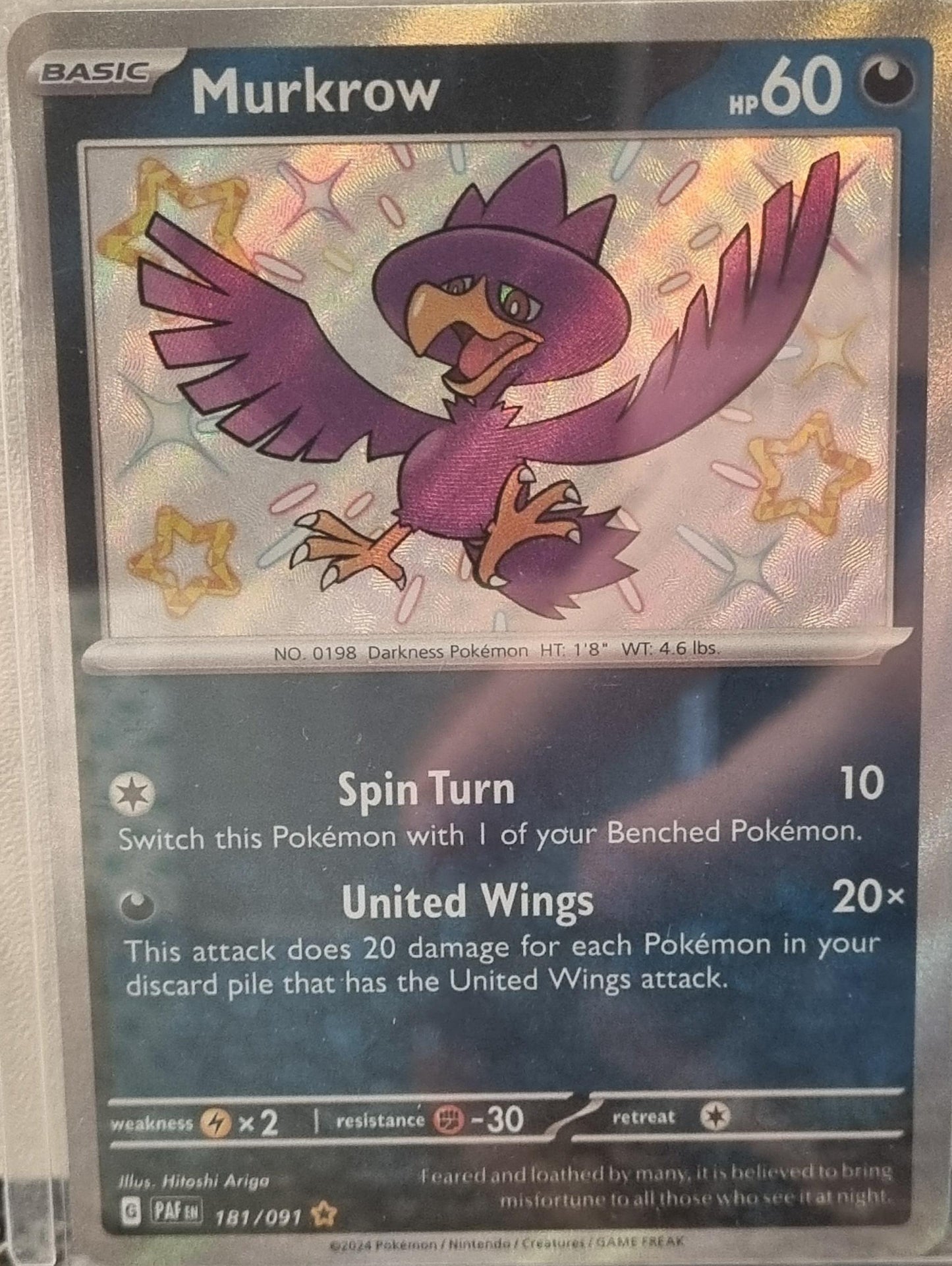 Murkrow - Paldean Fates (Shiny Rare) [PAF-181]