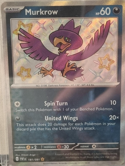 Murkrow - Paldean Fates (Shiny Rare) [PAF-181]