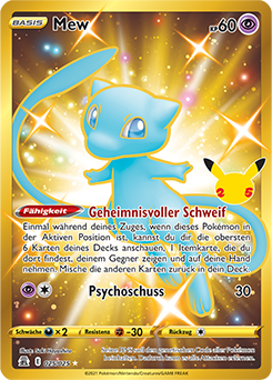 Mew - Celebrations (Secret Rare) [CEL-025]