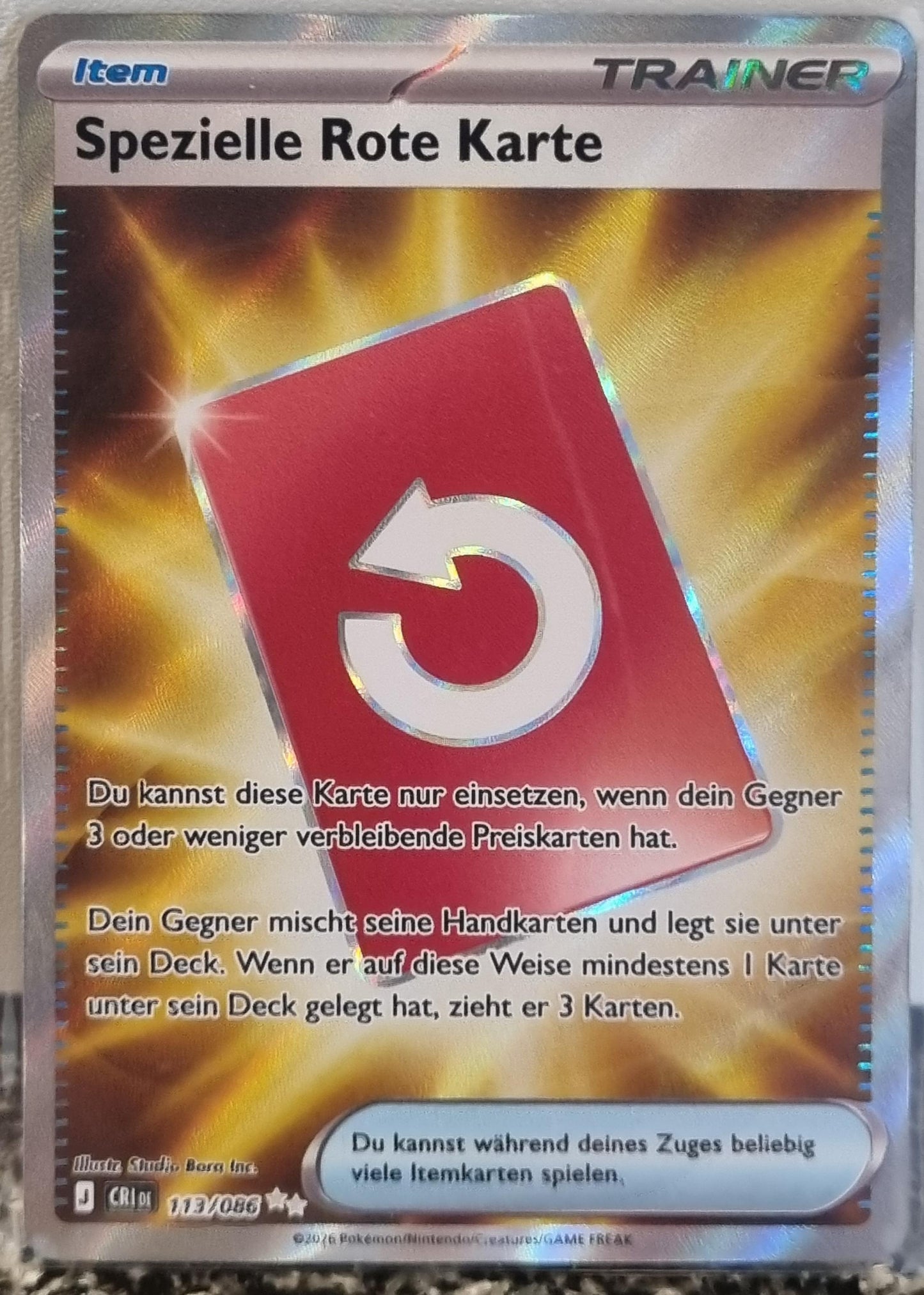 Special Red Card - Chaos Rising (Ultra Rare) [CRI-113]