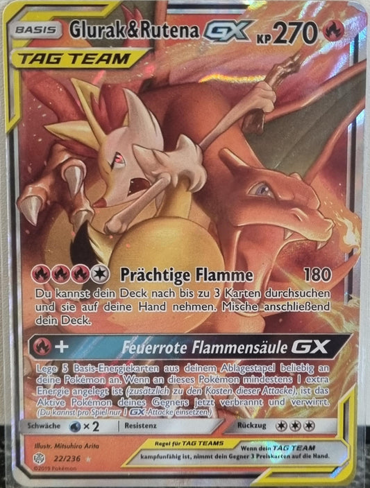Charizard & Braixen GX - Cosmic Eclipse (Ultra Rare) [CEC-22]