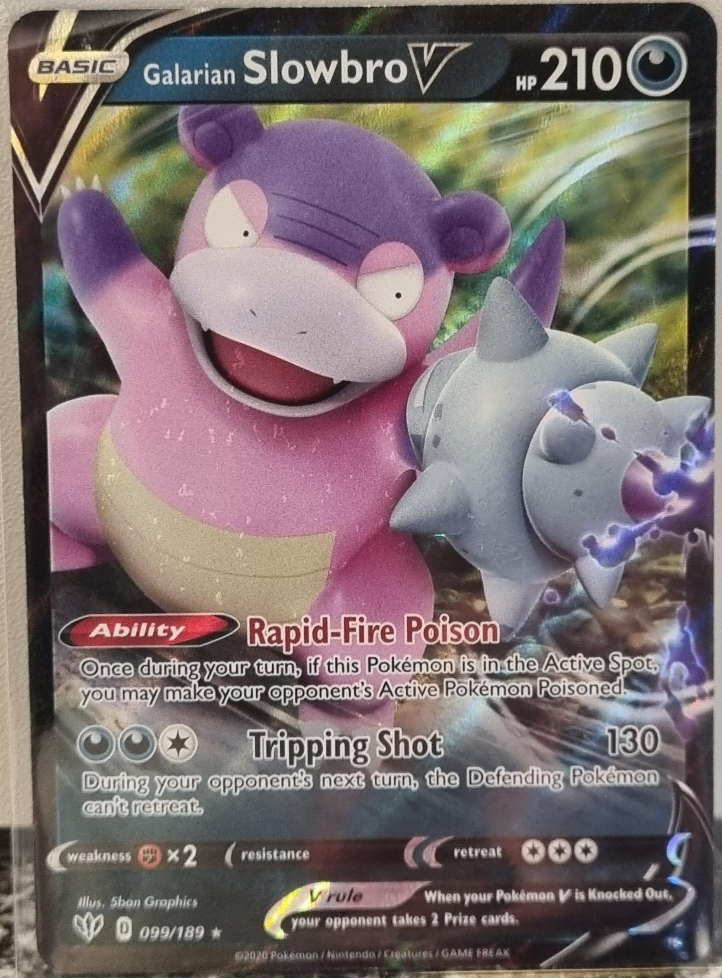 Galarian Slowbro V - Darkness Ablaze (Ultra Rare) [DAA-99]