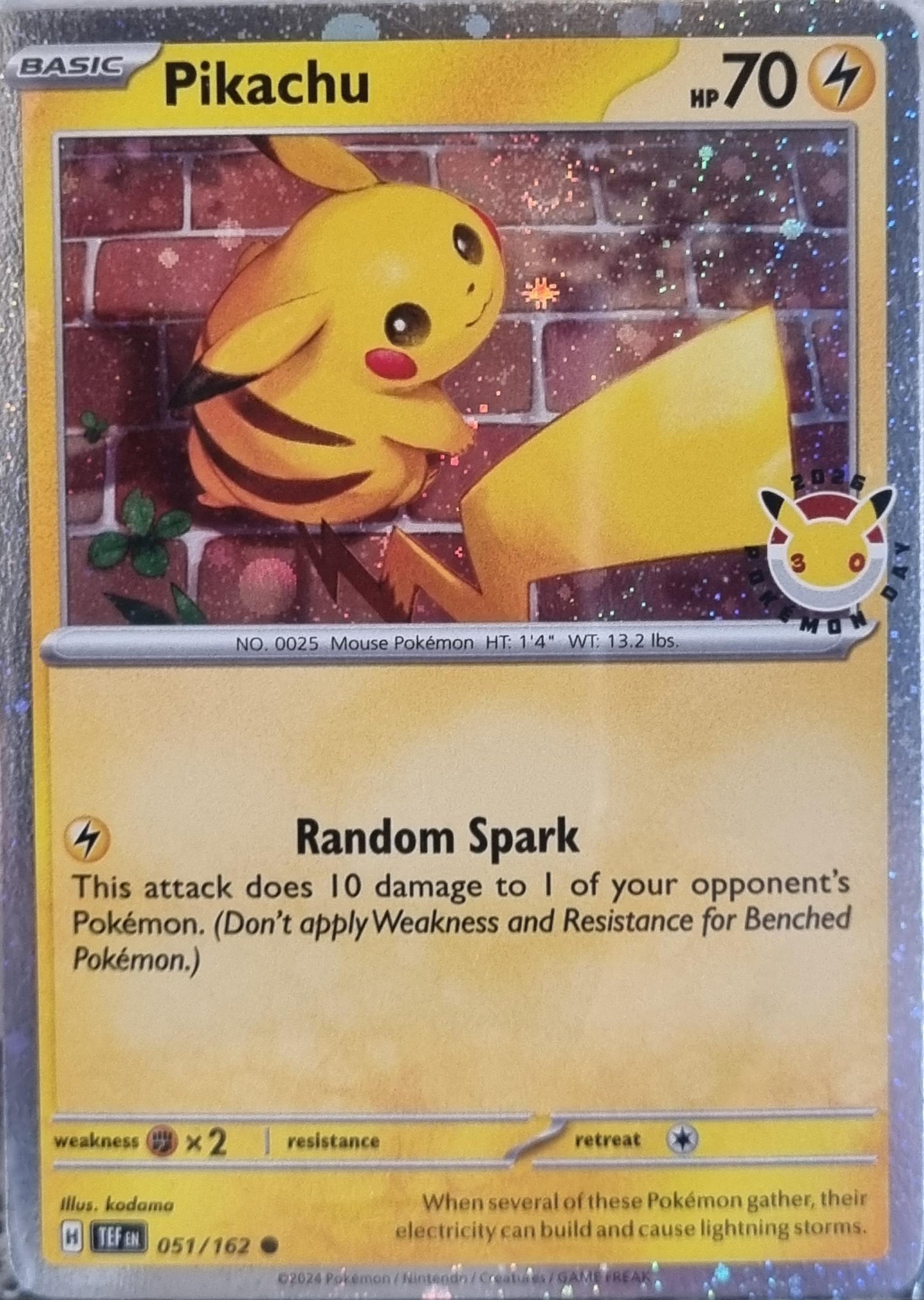 Pikachu - Temporal Forces (Promo) [TEF-051]